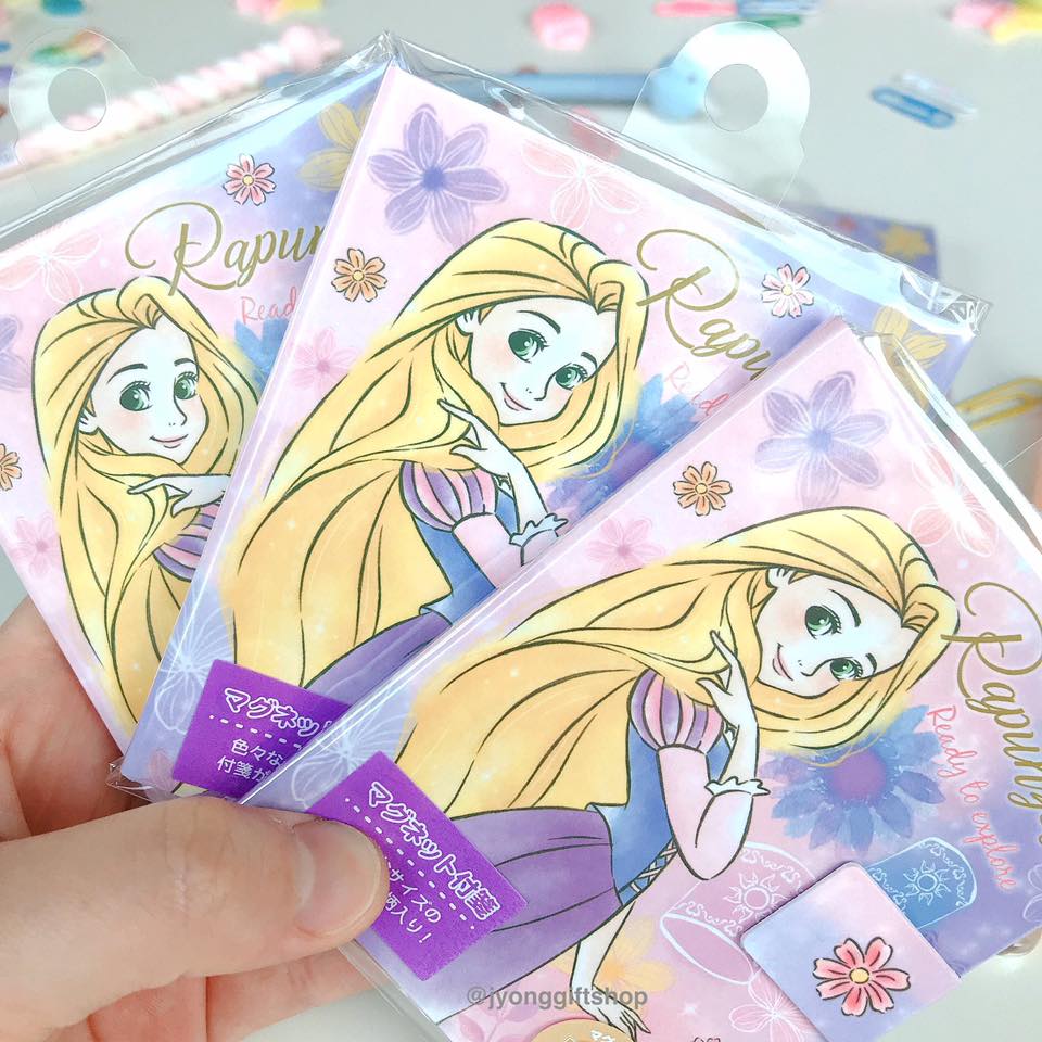 สมุด Post-it ปิดด้วยแม่เหล็ก ลาย Rapunzel