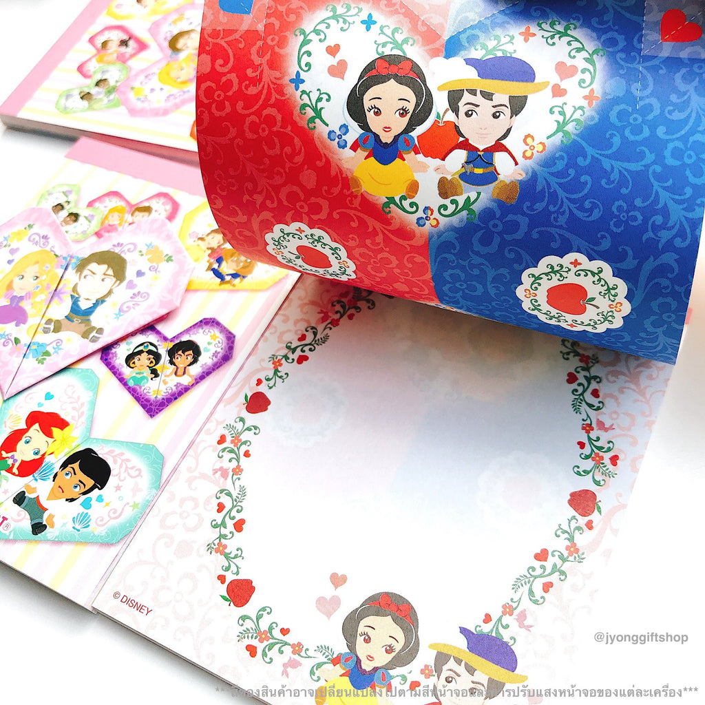 กระดาษโน๊ต Disney Origami รวมเจ้าหญิงและเจ้าชาย จาก Tokyo Disney