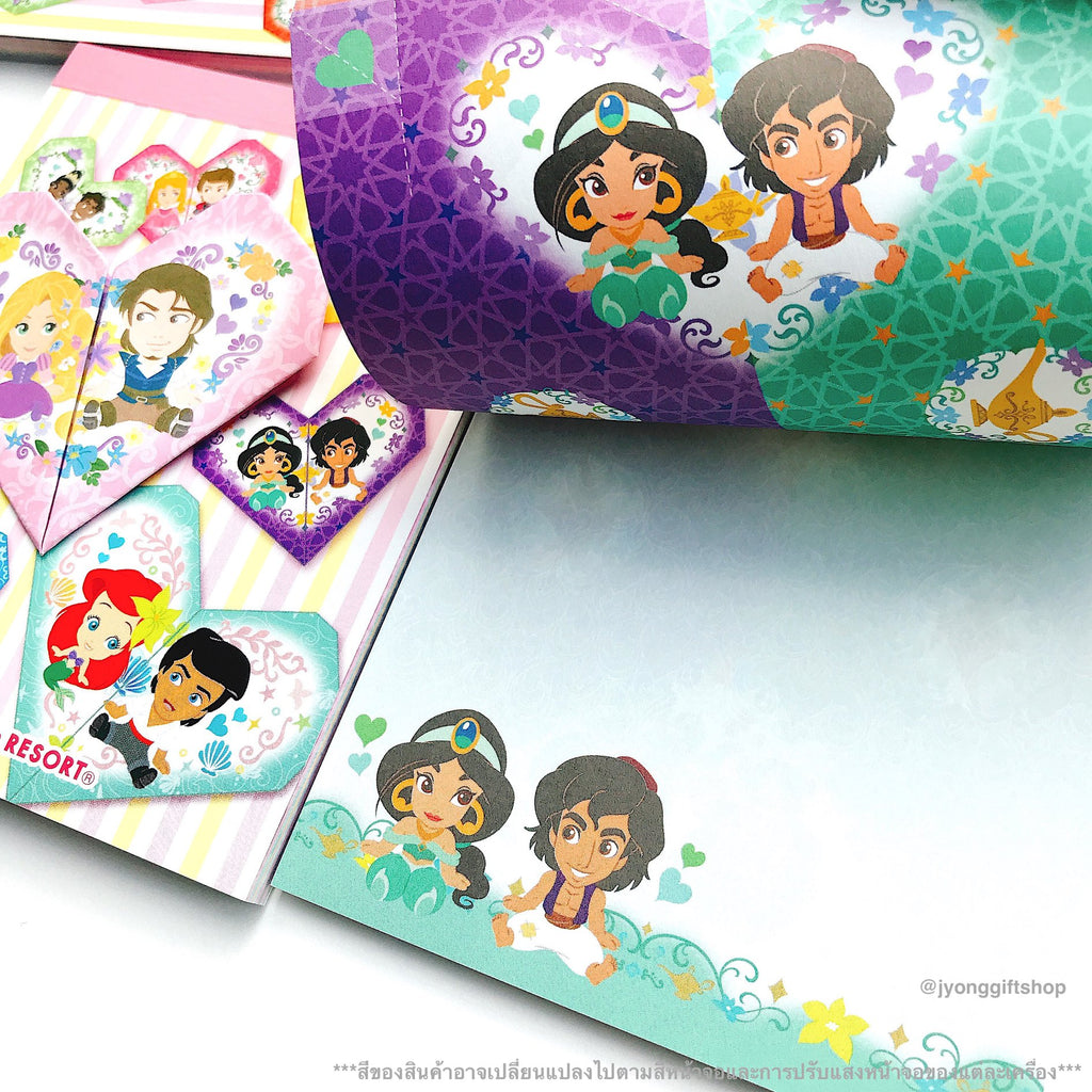 กระดาษโน๊ต Disney Origami รวมเจ้าหญิงและเจ้าชาย จาก Tokyo Disney