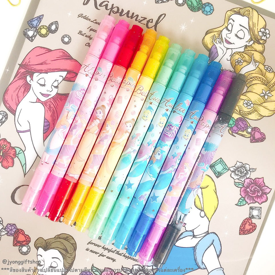 ปากกาสีสองหัว Disney Princess