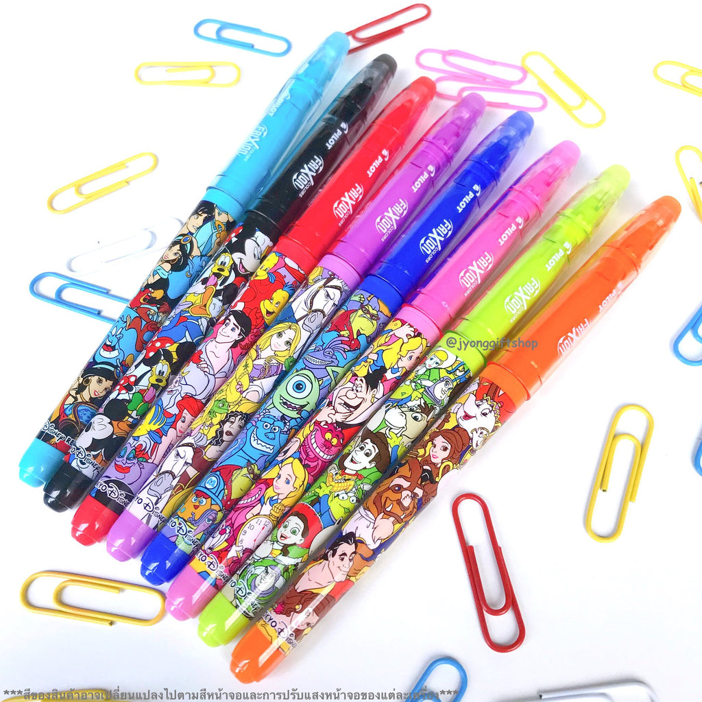 ปากกาเมจิกลบได้ Pilot Frixion Marker รวมลาย Disney