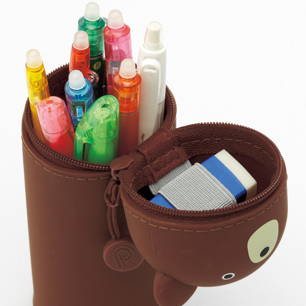 กล่องดินสอซิลิโคนสัตว์ตั้งได้ - SMART PuniLabo Stand Pencil Case