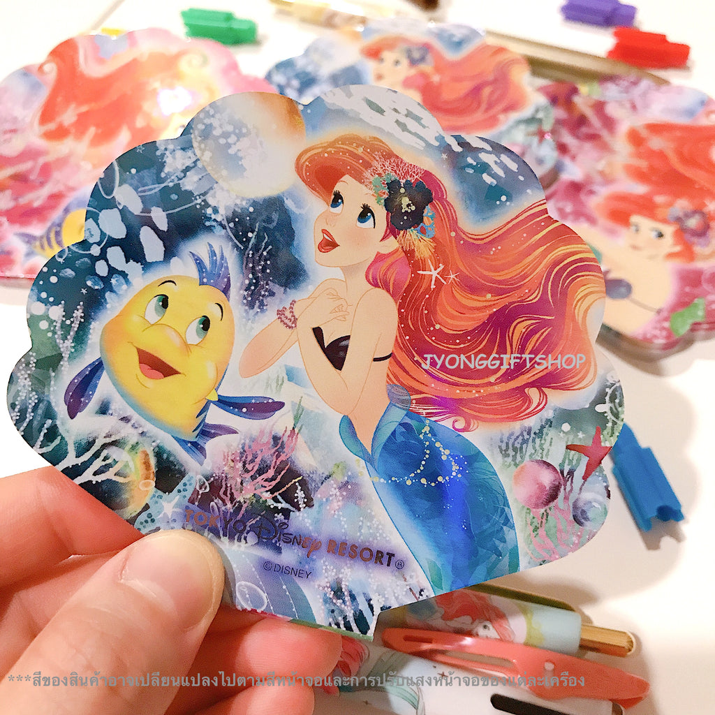 กระดาษโน๊ตทรงตลับหอย Ariel The Little Mermaid